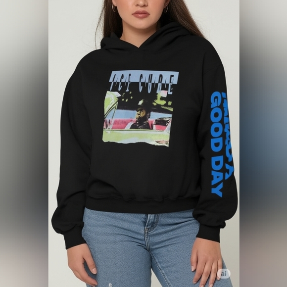 Gildan Womens Ice Cube "Good Day" Black Hoodie M - Picture 1 of 16